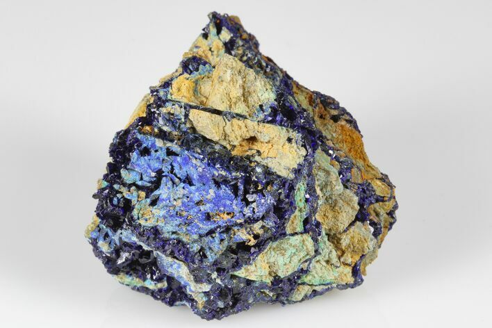 Sparkling Azurite Crystal Cluster - Laos #178128